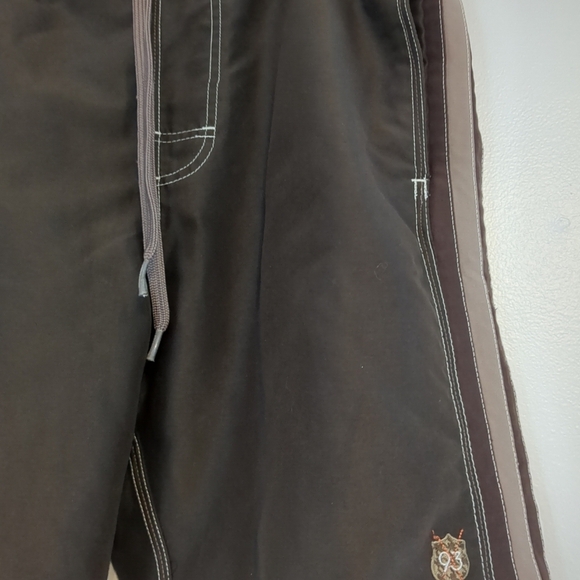 Ripzone Board Shorts Mens Medium (34) Brown Pockets Surfer Beach Vacation - Picture 3 of 9